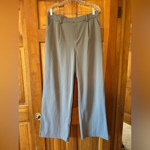 Halara High Waisted Plicated Side Pocket Straight Leg Work Pants